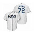 Tampa Bay Rays #72 Yonny Chirinos Authentic White Home Cool Base Baseball Player Jersey