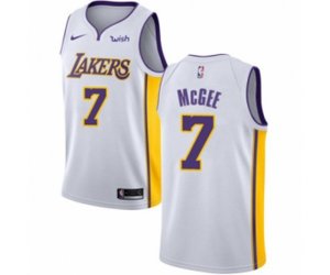 Los Angeles Lakers #1 JaVale McGee Authentic White Basketball Jersey - Association Edition