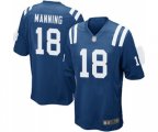 Indianapolis Colts #18 Peyton Manning Game Royal Blue Team Color Football Jersey