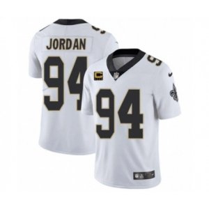 New Orleans Saints 2022 #94 Cameron Jordan White With 4-star C Patch Vapor Untouchable Limited Stitched NFL Jersey