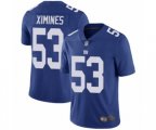 New York Giants #53 Oshane Ximines Royal Blue Team Color Vapor Untouchable Limited Player Football Jersey