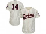 Minnesota Twins #14 Kent Hrbek Cream Flexbase Authentic Collection MLB Jersey