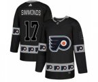 Adidas Philadelphia Flyers #17 Wayne Simmonds Authentic Black Team Logo Fashion NHL Jersey