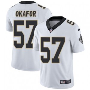 New Orleans Saints #91 Alex Okafor White Vapor Untouchable Limited Player NFL Jersey