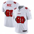 San Francisco 49ers #80 Jerry Rice White Nike White Shadow Edition Limited Jersey