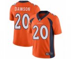 Denver Broncos #20 Duke Dawson Orange Team Color Vapor Untouchable Limited Player Football Jersey