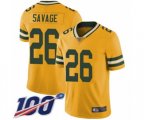 Green Bay Packers #26 Darnell Savage Jr. Limited Gold Rush Vapor Untouchable 100th Season Football Jersey