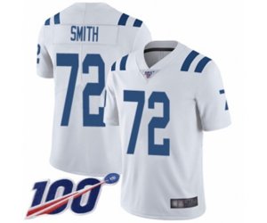 Indianapolis Colts #72 Braden Smith White Vapor Untouchable Limited Player 100th Season Football Jersey