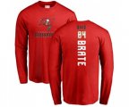 Tampa Bay Buccaneers #84 Cameron Brate Red Backer Long Sleeve T-Shirt