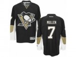 Reebok Pittsburgh Penguins #7 Joe Mullen Authentic Black Home NHL Jersey