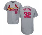 St. Louis Cardinals #32 Matt Wieters Grey Road Flex Base Authentic Collection Baseball Jersey