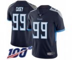 Tennessee Titans #99 Jurrell Casey Navy Blue Team Color Vapor Untouchable Limited Player 100th Season Football Jersey