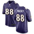 Baltimore Ravens Retired Player #88 John Mackey Nike Purple Vapor Limited Player Jersey