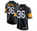 Pittsburgh Steelers #36 Jerome Bettis Game Black Alternate Football Jersey