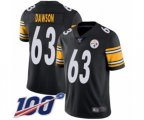 Pittsburgh Steelers #63 Dermontti Dawson Black Team Color Vapor Untouchable Limited Player 100th Season Football Jersey