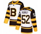 Adidas Boston Bruins #52 Sean Kuraly Authentic White 2019 Winter Classic NHL Jersey