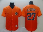 Nike Houston Astros #27 Jose Altuve Replica Orange Drift Fashion MLB Jersey