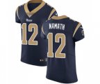 Los Angeles Rams #12 Joe Namath Navy Blue Team Color Vapor Untouchable Elite Player Football Jersey