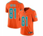 Miami Dolphins #81 Durham Smythe Limited Orange Inverted Legend Football Jersey