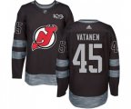 New Jersey Devils #45 Sami Vatanen Authentic Black 1917-2017 100th Anniversary Hockey Jersey