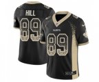 New Orleans Saints #89 Josh Hill Limited Black Rush Drift Fashion Football Jersey