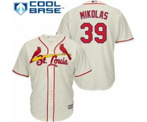 St. Louis Cardinals #39 Miles Mikolas Replica Cream Alternate Cool Base MLB Jersey