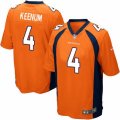 Denver Broncos #4 Case Keenum Game Orange Team Color NFL Jersey