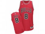 Adidas Chicago Bulls #8 Zach LaVine Swingman Red Road NBA Jersey