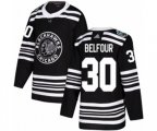 Chicago Blackhawks #30 ED Belfour Authentic Black 2019 Winter Classic NHL Jersey