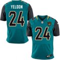 Jacksonville Jaguars #24 T.J. Yeldon Teal Green Team Color Vapor Untouchable Elite Player NFL Jersey