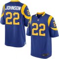 Los Angeles Rams #22 Trumaine Johnson Game Royal Blue Alternate NFL Jersey