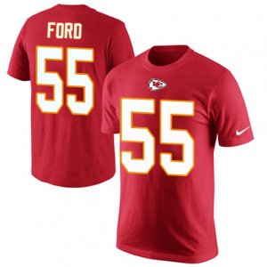 Kansas City Chiefs #55 Dee Ford Red Rush Pride Name & Number T-Shirt
