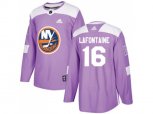 New York Islanders #16 Pat LaFontaine Purple Authentic Fights Cancer Stitched NHL Jersey