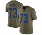 Indianapolis Colts #73 Joe Haeg Limited Olive 2017 Salute to Service Football Jersey