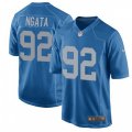 Detroit Lions #92 Haloti Ngata Game Blue Alternate NFL Jersey