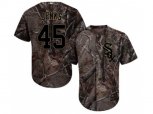 Chicago White Sox #45 Bobby Jenks Camo Realtree Collection Cool Base Stitched MLB Jersey