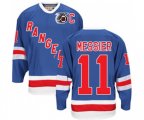 CCM New York Rangers #11 Mark Messier Authentic Royal Blue 75TH Throwback NHL Jersey