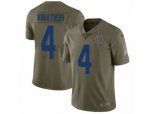 Indianapolis Colts #4 Adam Vinatieri Limited Olive 2017 Salute to Service NFL Jersey