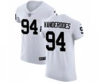 Oakland Raiders #94 Eddie Vanderdoes White Vapor Untouchable Elite Player Football Jersey