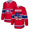 Montreal Canadiens #45 Joe Morrow Authentic Red USA Flag Fashion NHL Jersey