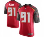 Tampa Bay Buccaneers #91 Beau Allen Game Red Team Color Football Jersey