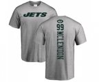 New York Jets #99 Steve McLendon Ash Backer T-Shirt