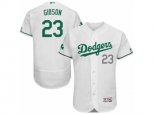 Los Angeles Dodgers #23 Kirk Gibson White Celtic Flexbase Authentic Collection MLB Jersey