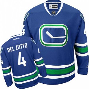 Vancouver Canucks #4 Michael Del Zotto Premier Royal Blue Third NHL Jersey