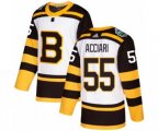 Adidas Boston Bruins #55 Noel Acciari Authentic White 2019 Winter Classic NHL Jersey