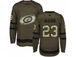 Carolina Hurricanes #23 Brock McGinn Green Salute to Service Stitched NHL Jersey