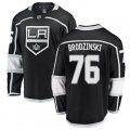 Los Angeles Kings #76 Jonny Brodzinski Authentic Black Home Fanatics Branded Breakaway NHL Jersey