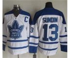 Toronto Maple Leafs #13 Mats Sundin White CCM Throwback Winter Classic Stitched Hockey Jersey