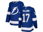 Tampa Bay Lightning #17 Alex Killorn Blue Home Authentic Stitched NHL Jersey