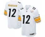 Pittsburgh Steelers #12 Terry Bradshaw Game White Football Jersey
